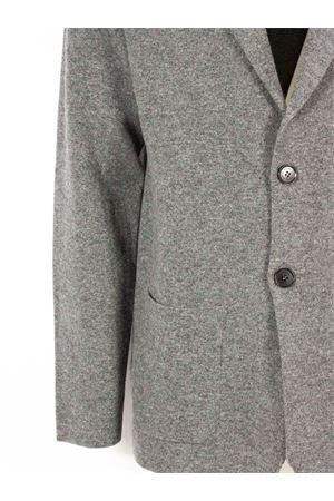 Maglia cardigan in lana merino grigio ROBERTO COLLINA | 253M2001118